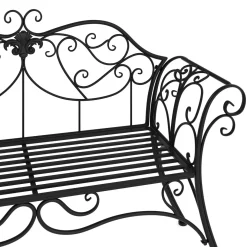 Gartenbank RAMONA 132 cm schwarz