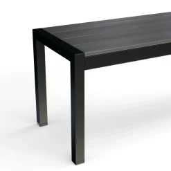 Gartenbank RIVI 135 cm anthrazit/schwarz