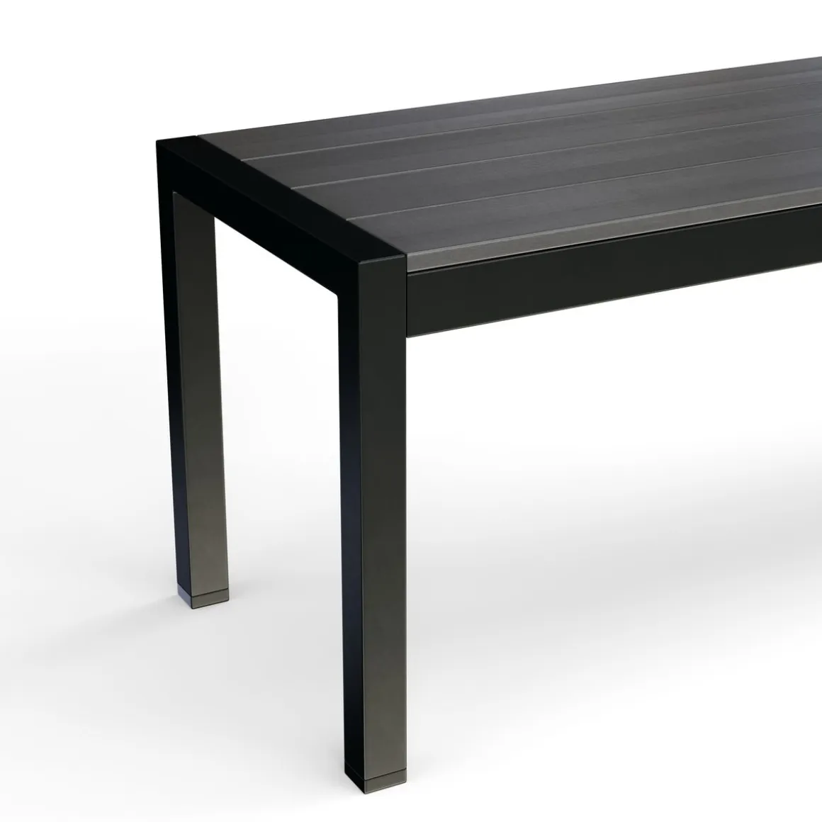 Gartenbank RIVI 135 cm anthrazit/schwarz