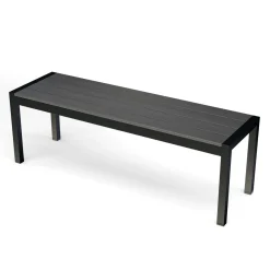 Gartenbank RIVI 135 cm anthrazit/schwarz
