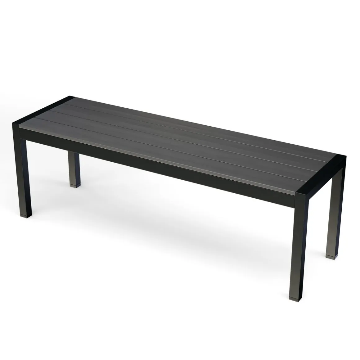 Gartenbank RIVI 135 cm anthrazit/schwarz