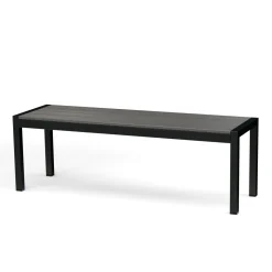 Gartenbank RIVI 135 cm anthrazit/schwarz