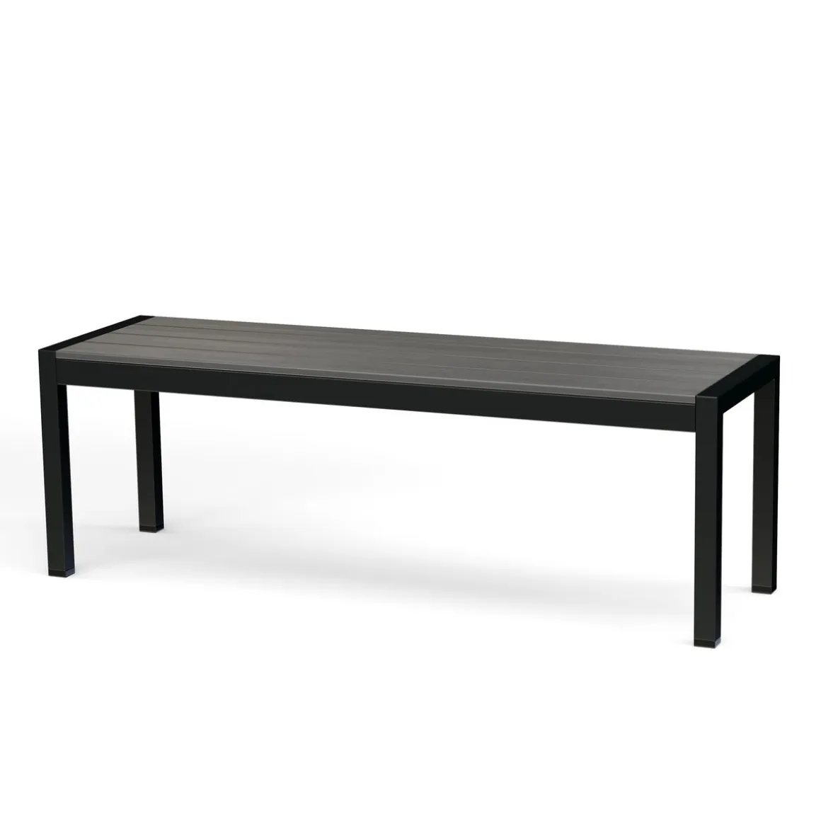 Gartenbank RIVI 135 cm anthrazit/schwarz