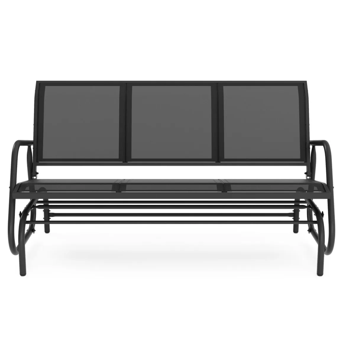 Gartenbank Schaukelbank PROMETEUS 147 cm schwarz