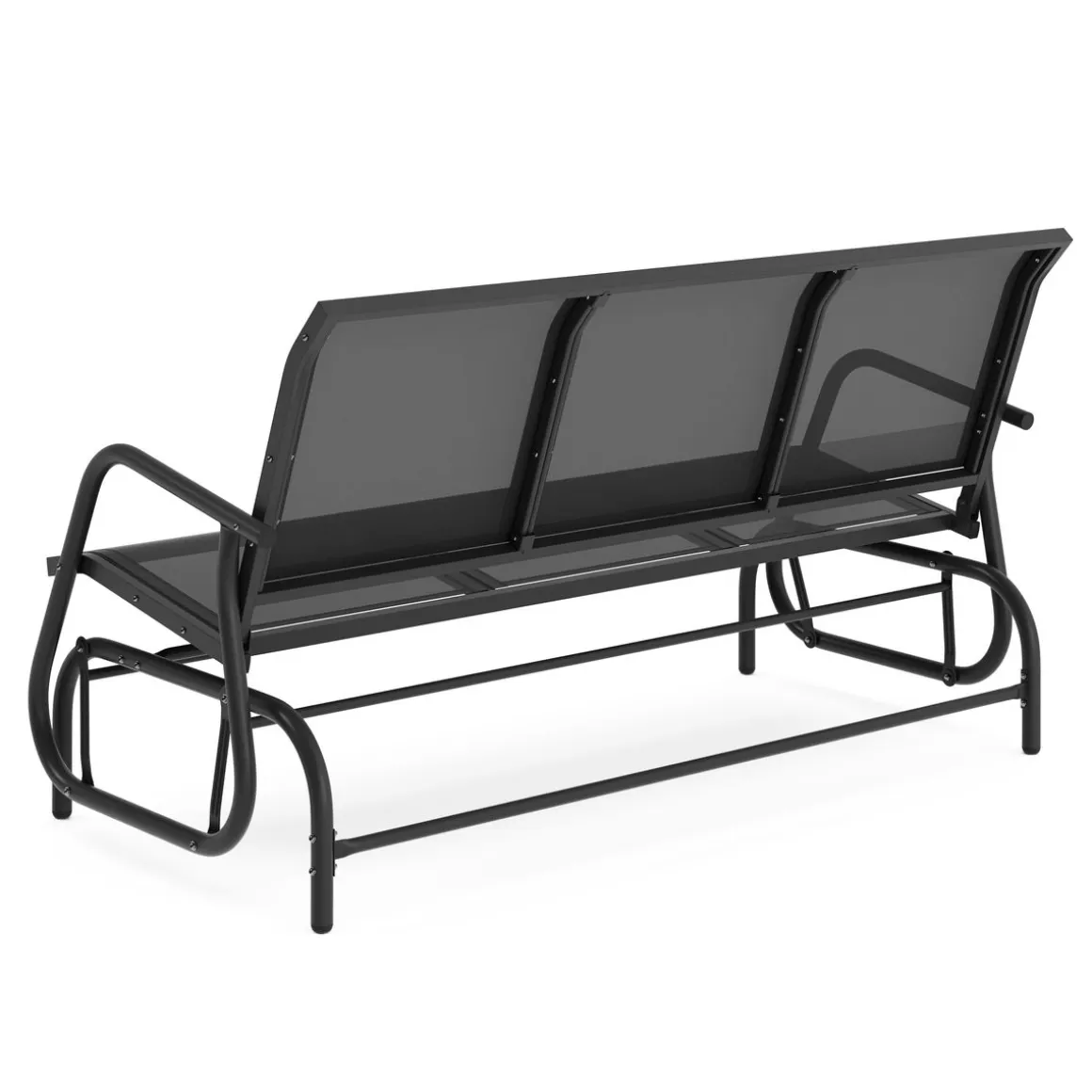 Gartenbank Schaukelbank PROMETEUS 147 cm schwarz