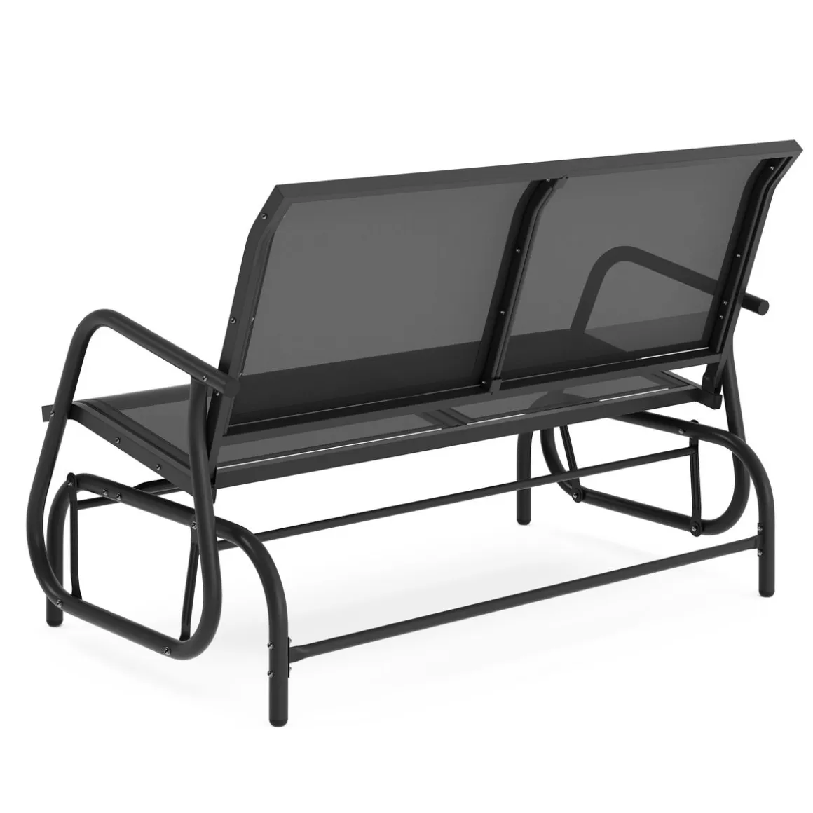 Gartenbank Schaukelbank PROMETEUS 120 cm schwarz | GONSER.CH