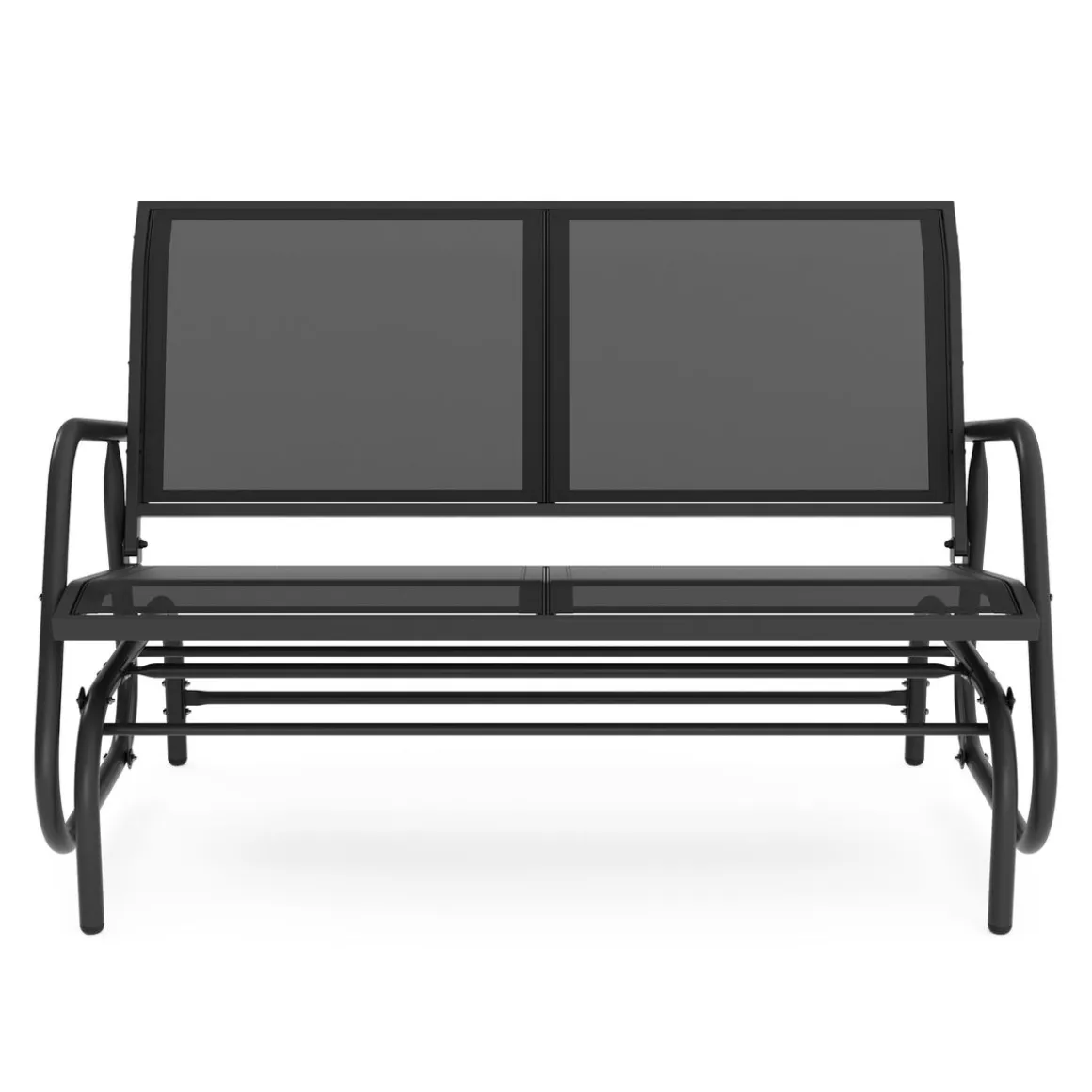 Gartenbank Schaukelbank PROMETEUS 120 cm schwarz | GONSER.CH