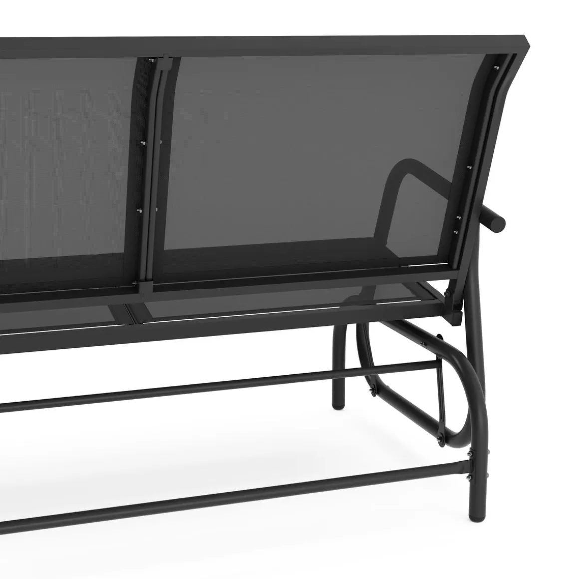 Gartenbank Schaukelbank PROMETEUS 120 cm schwarz | GONSER.CH