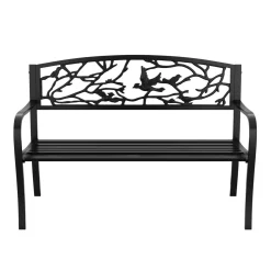 Gartenbank VERONICA 127 cm schwarz