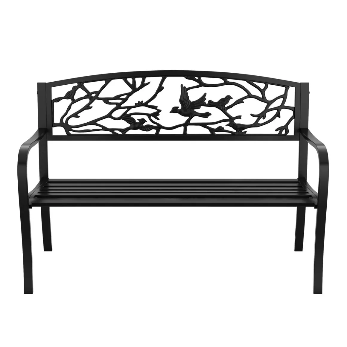 Gartenbank VERONICA 127 cm schwarz