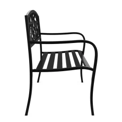 Gartenbank VERONICA 127 cm schwarz
