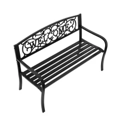Gartenbank ZLATA 127 cm schwarz
