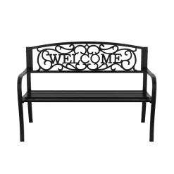Gartenbank ZLATA 127 cm schwarz