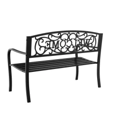 Gartenbank ZLATA 127 cm schwarz