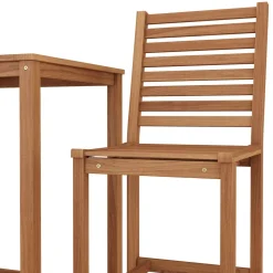 Gartenbar Set Holz CANELA 3-teilig