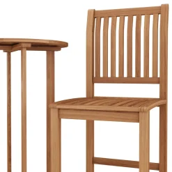 Gartenbar Set Holz PERUGIA 3-teilig
