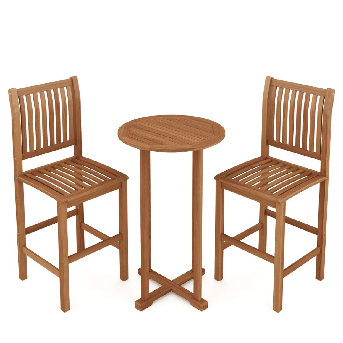 Gartenbar Set Holz PERUGIA 3-teilig