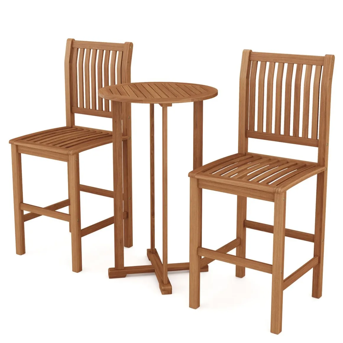 Gartenbar Set Holz PERUGIA 3-teilig