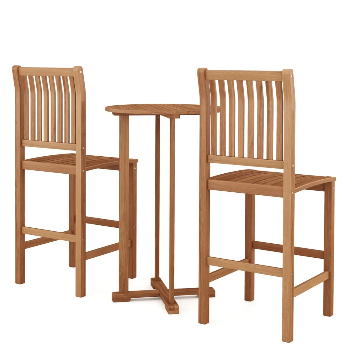 Gartenbar Set Holz PERUGIA 3-teilig