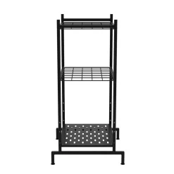 Gartengeräte Organizer Metall WEK 42 x 30 x 75 cm schwarz