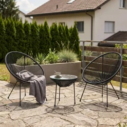 Gartenmöbel Set ACAPULCO anthrazit