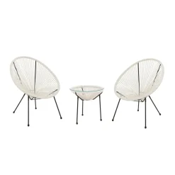 Gartenmöbel Set ACAPULCO weiss