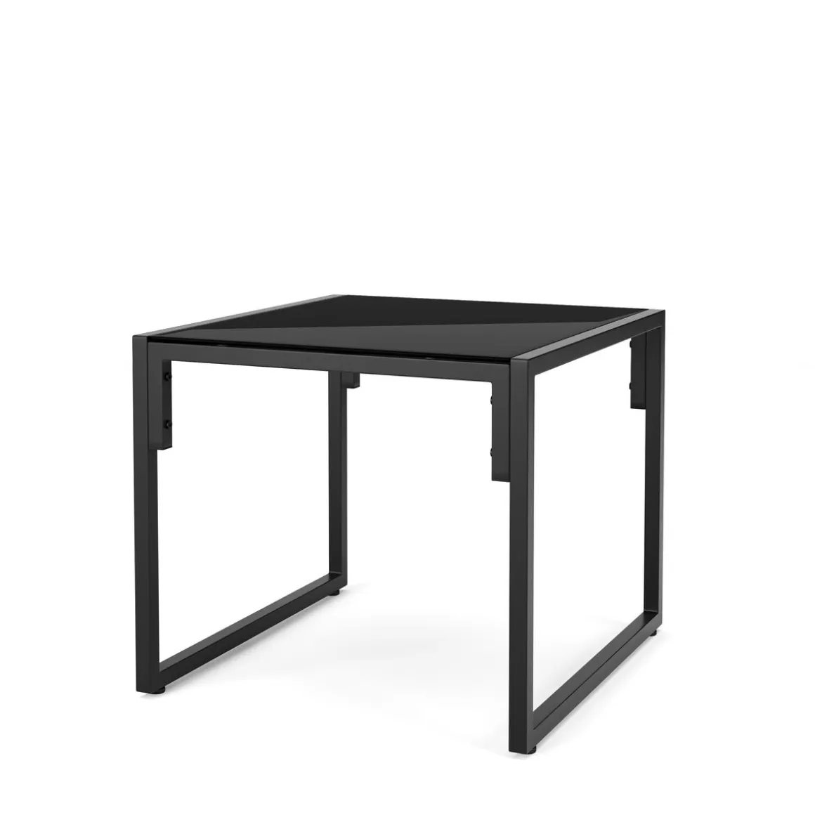 Gartenmöbel Set DELANO 3-teilig anthrazit/schwarz