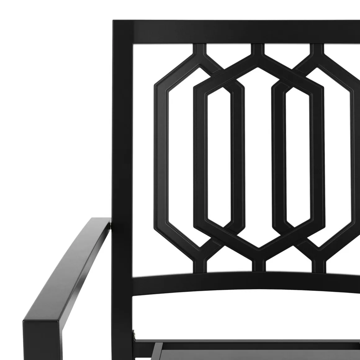 Gartenmöbel Set FREDERICO 7-teilig schwarz