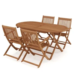 Gartenmöbel Set Holz ADONIS 5-teilig
