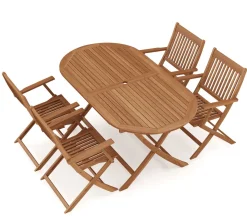 Gartenmöbel Set Holz ADONIS 5-teilig