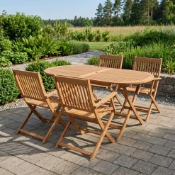 Gartenmöbel Set Holz ADONIS 5-teilig