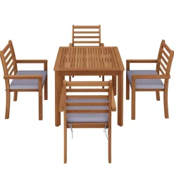 Gartenmöbel Set Holz APULIA 5-teilig
