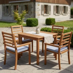 Gartenmöbel Set Holz APULIA 5-teilig