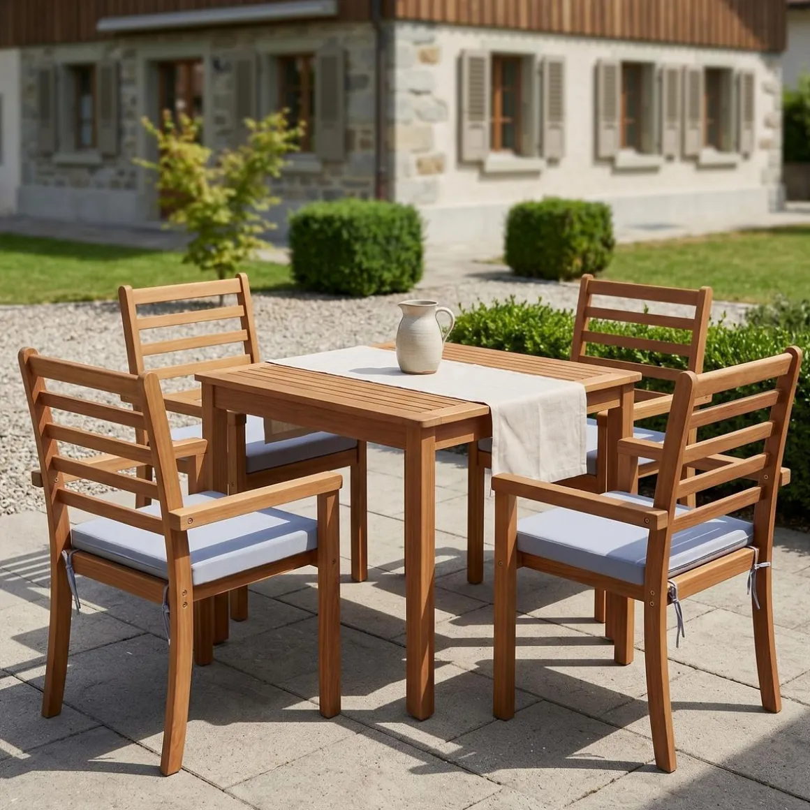 Gartenmöbel Set Holz APULIA 5-teilig