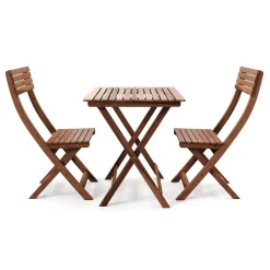Gartenmöbel Set Holz ATLANTA 3-teilig