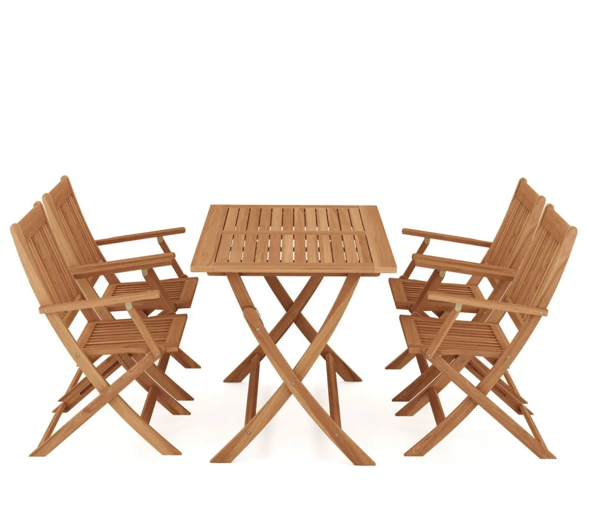 Gartenmöbel Set Holz AVEIRO 5-teilig