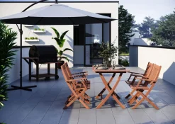 Gartenmöbel Set Holz AVEIRO 5-teilig