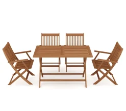 Gartenmöbel Set Holz AVEIRO 5-teilig