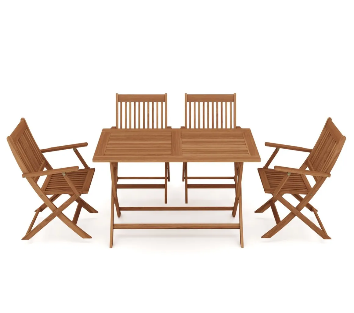 Gartenmöbel Set Holz AVEIRO 5-teilig
