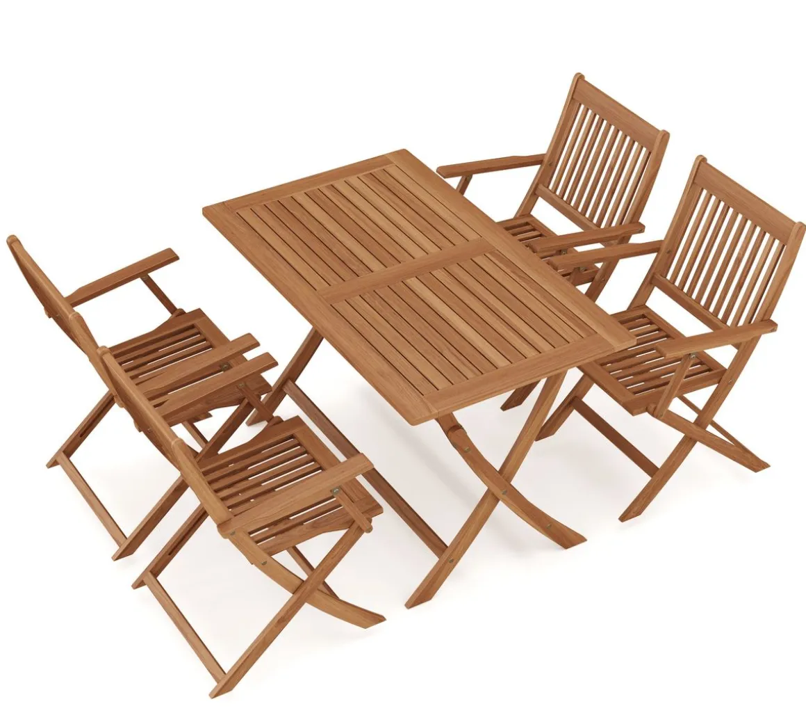 Gartenmöbel Set Holz AVEIRO 5-teilig