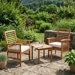 Gartenmöbel Set Holz CORDOBA 3-teilig