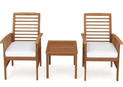 Gartenmöbel Set Holz CORDOBA 3-teilig
