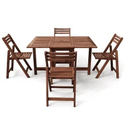 Gartenmöbel Set Holz MALAGA 5-teilig
