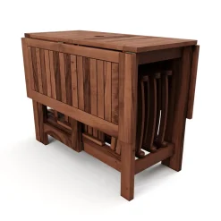 Gartenmöbel Set Holz MALAGA 5-teilig