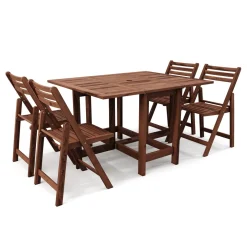 Gartenmöbel Set Holz MALAGA 5-teilig