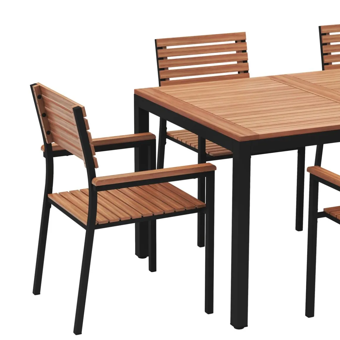 Gartenmöbel Set Holz MARCIA 7-teilig