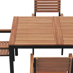 Gartenmöbel Set Holz MARCIA 7-teilig