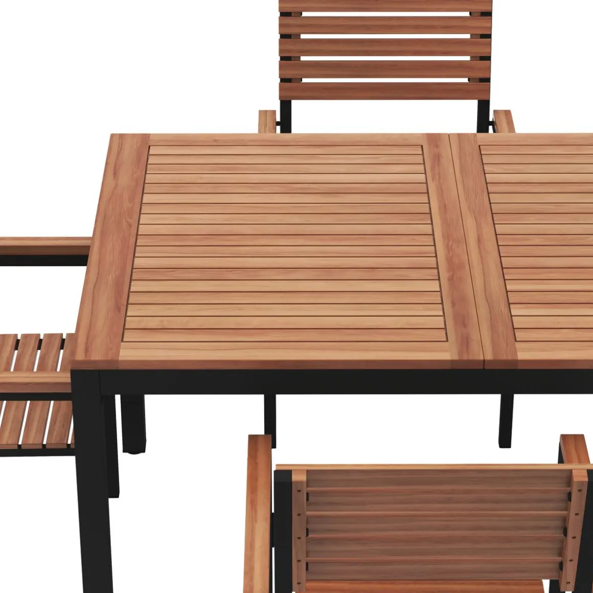 Gartenmöbel Set Holz MARCIA 7-teilig
