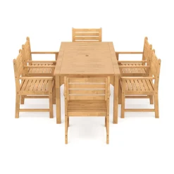 Gartenmöbel Set Holz MONICA 7-teilig