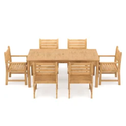 Gartenmöbel Set Holz MONICA 7-teilig
